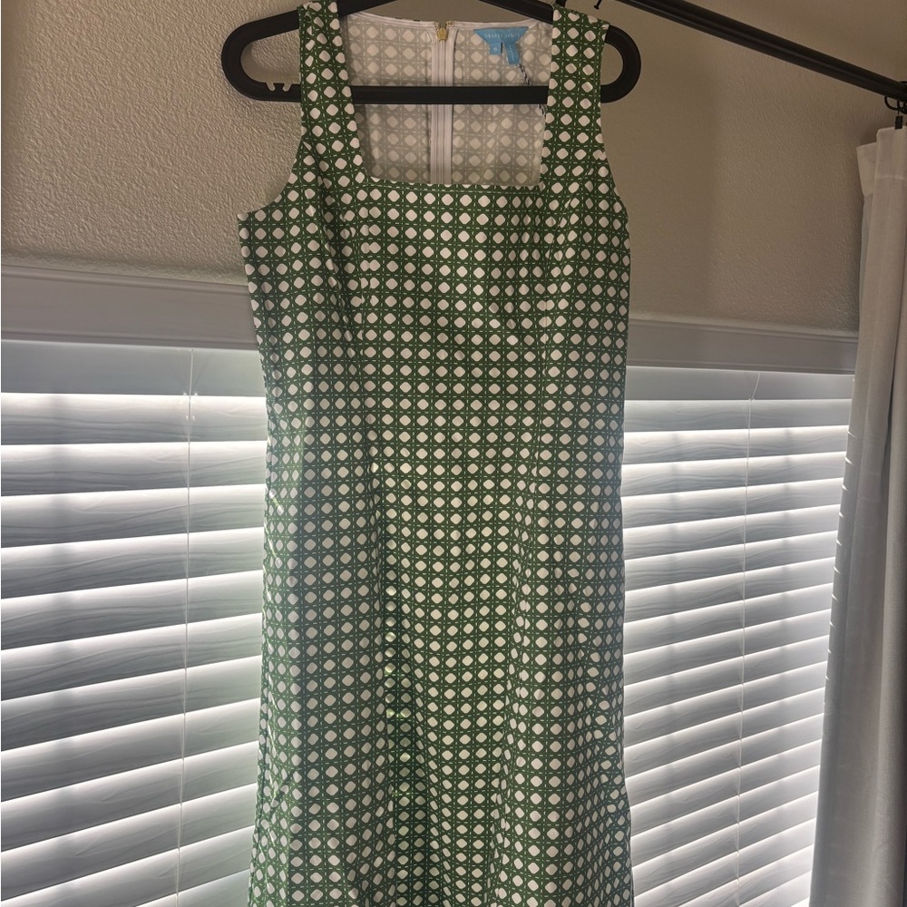 Genevieve Midi Dress in Structured Cotton